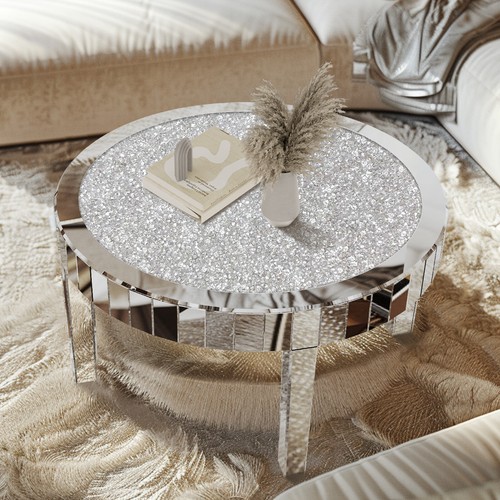 Chic round crushed diamond - 32",