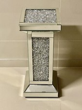 Mirrored Side Table Crystal