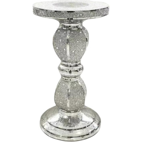 H60cm silver side table - h60cm,