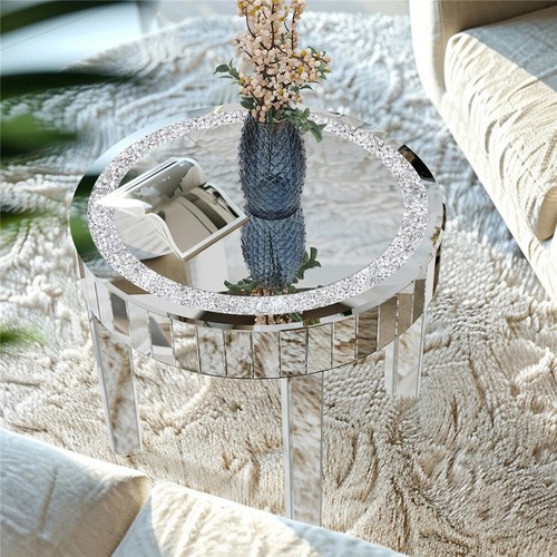 Round mirrored coffee - round,