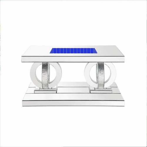 Crushed crystal coffee table - crystal,